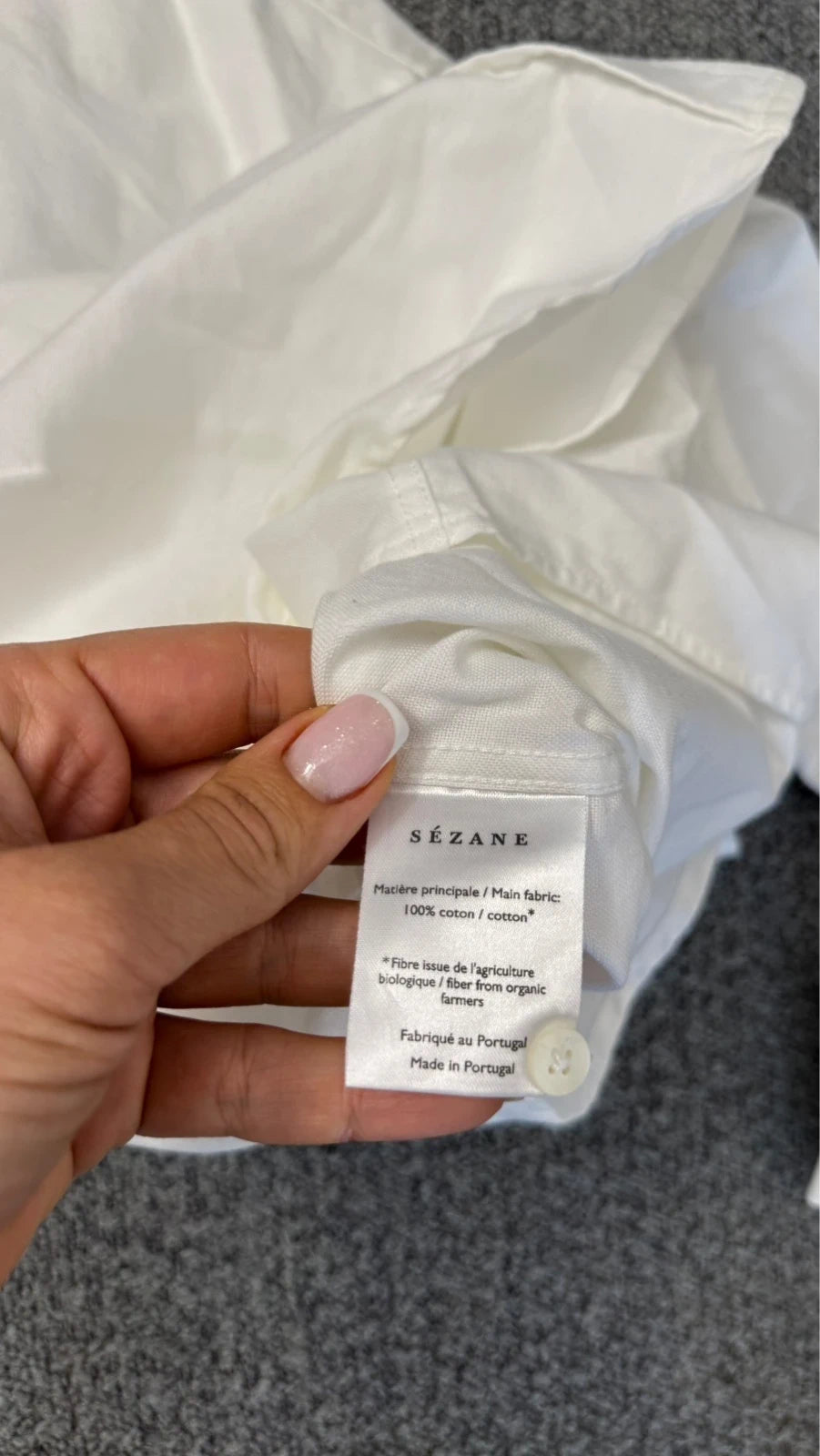 Sézane white cotton shirt - view 5