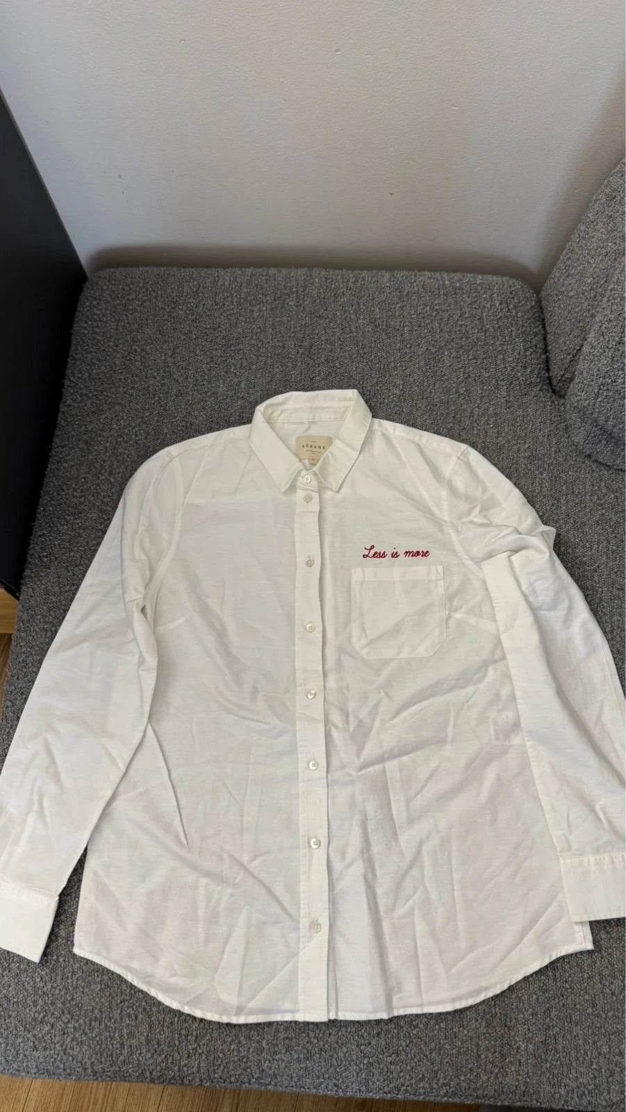 Sézane white cotton shirt