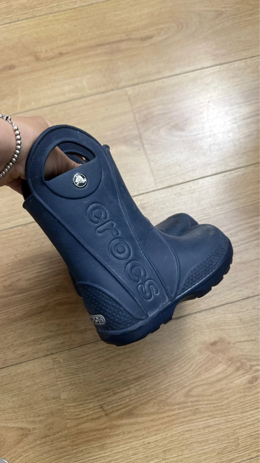 Crocs navy blue rubbers rain boots