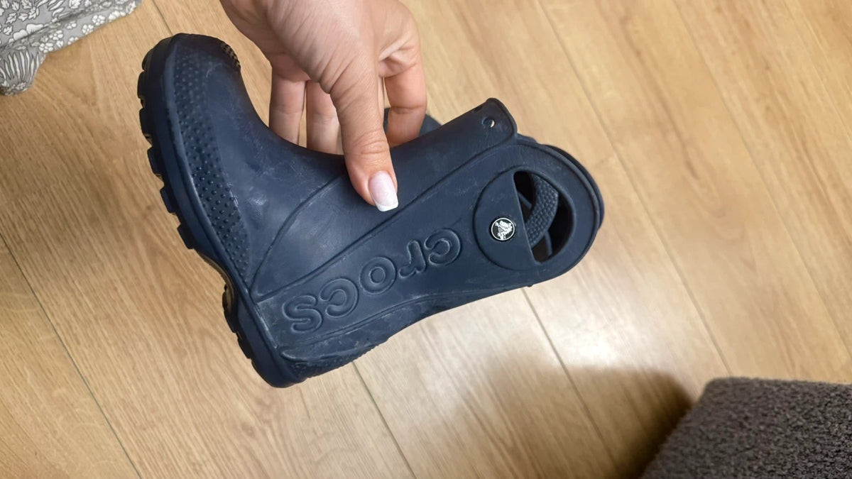 Crocs navy blue rubbers rain boots - view 3