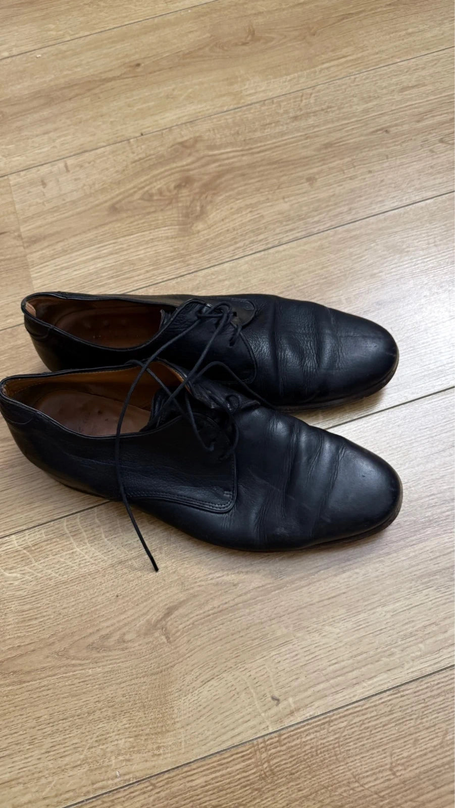 Black leather Paire & Fils derbies