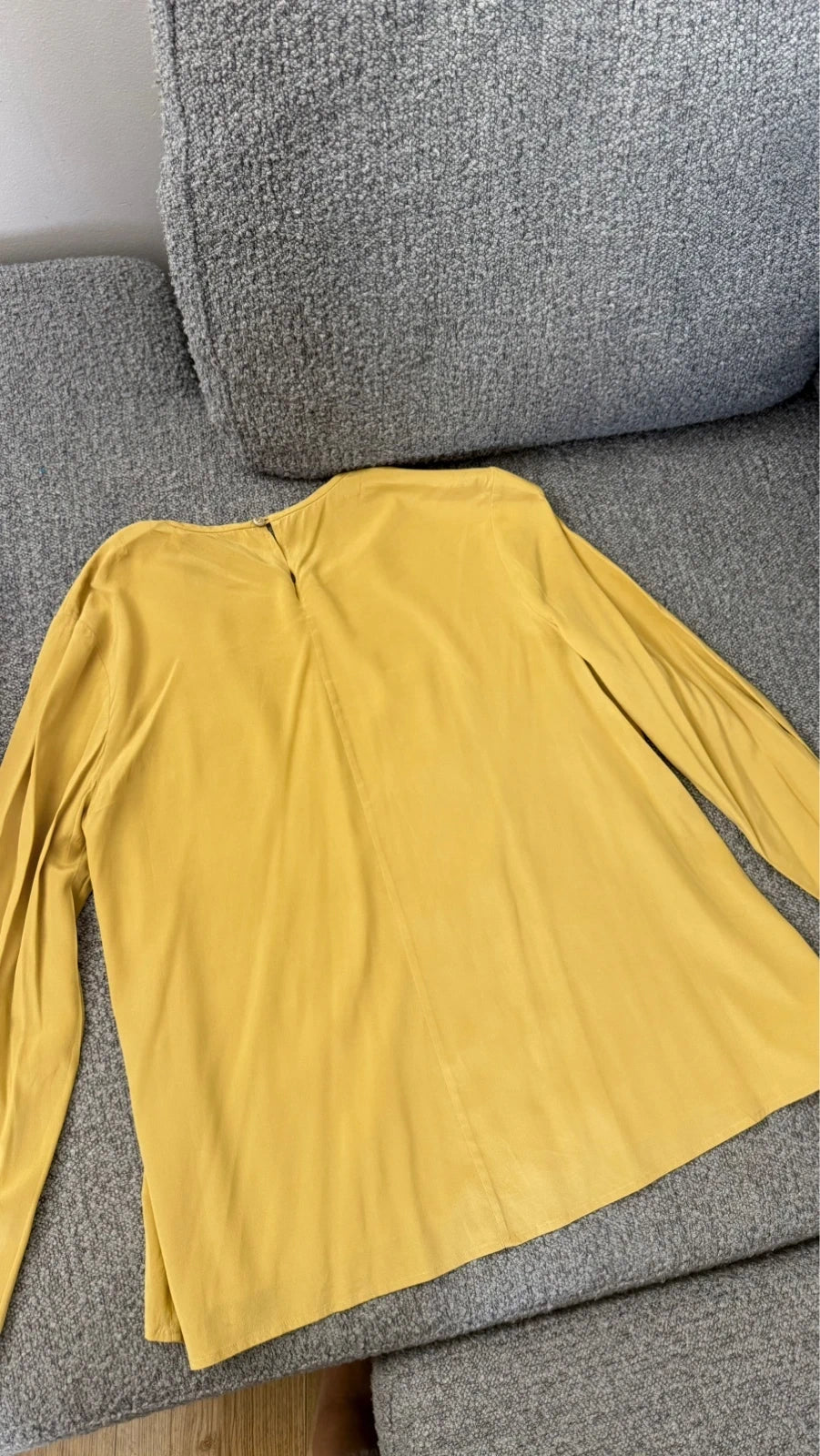 Argonne by Peserico mustard silk blouse - view 7