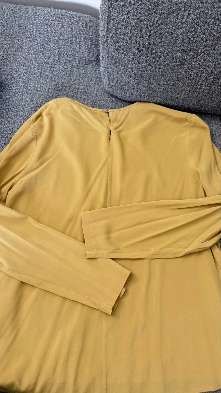 Argonne by Peserico mustard silk blouse - view 8