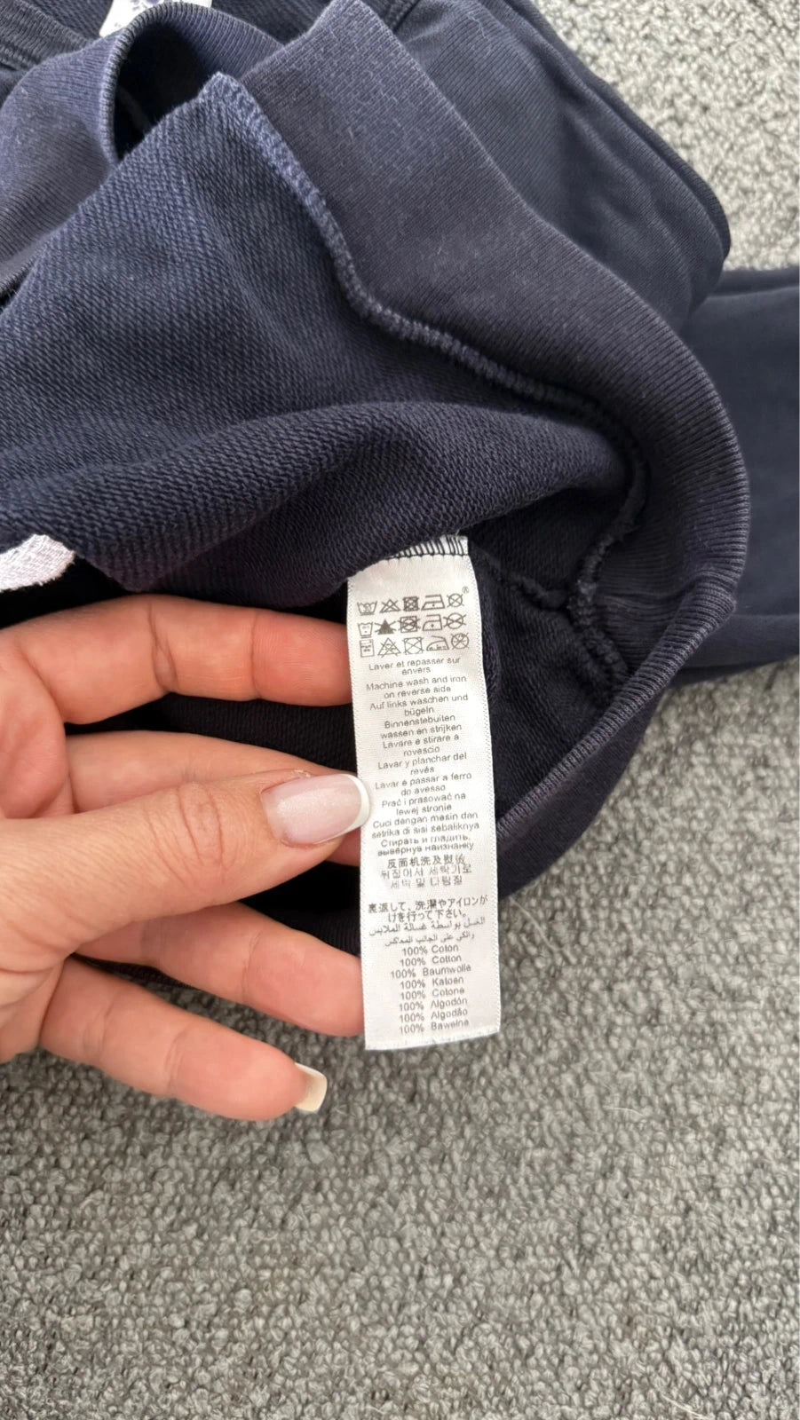 Petit Bateau navy cotton jumper - view 6