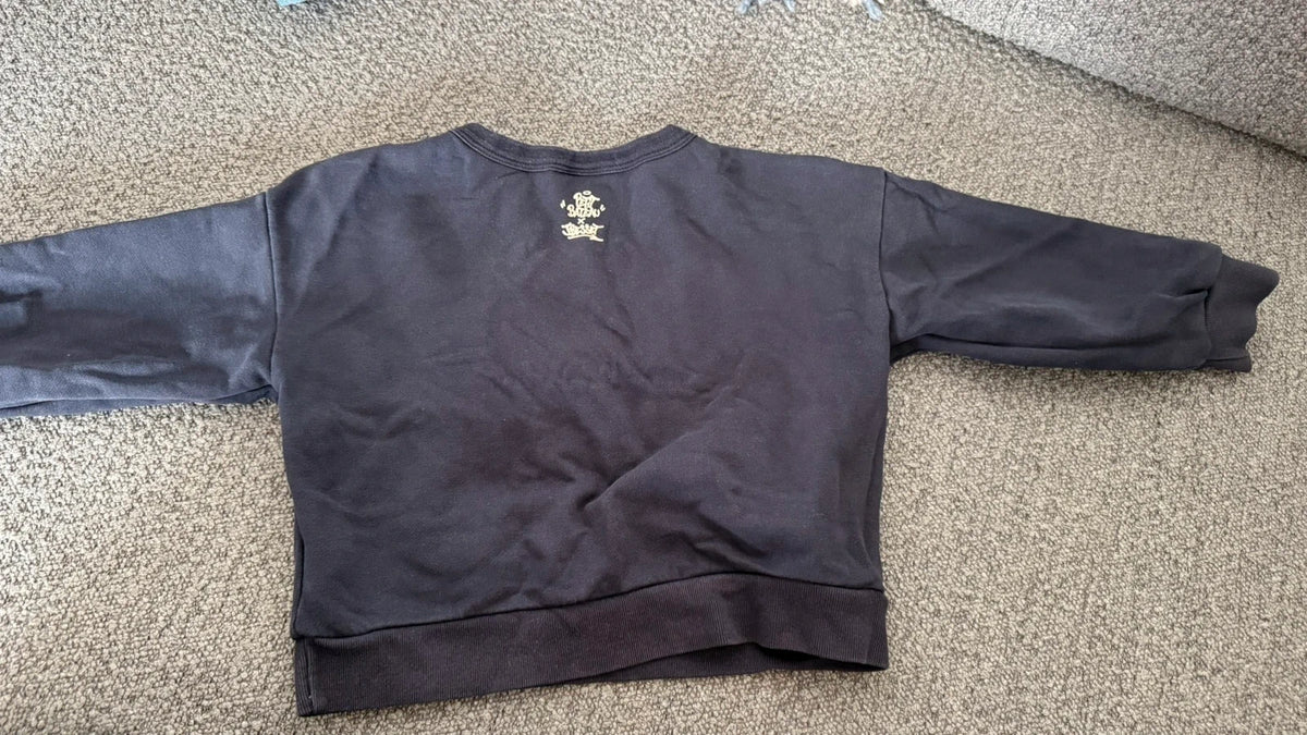 Petit Bateau navy cotton jumper - view 8