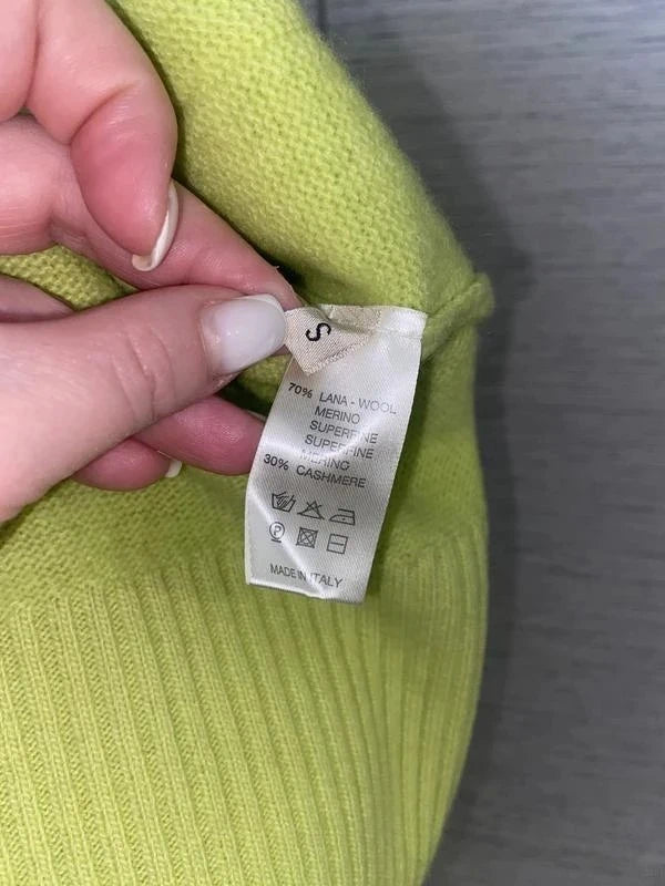 Roberto Collina light green wool cashmere blend cardigan - view 7
