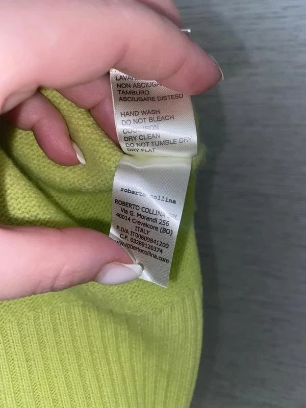 Roberto Collina light green wool cashmere blend cardigan - view 8
