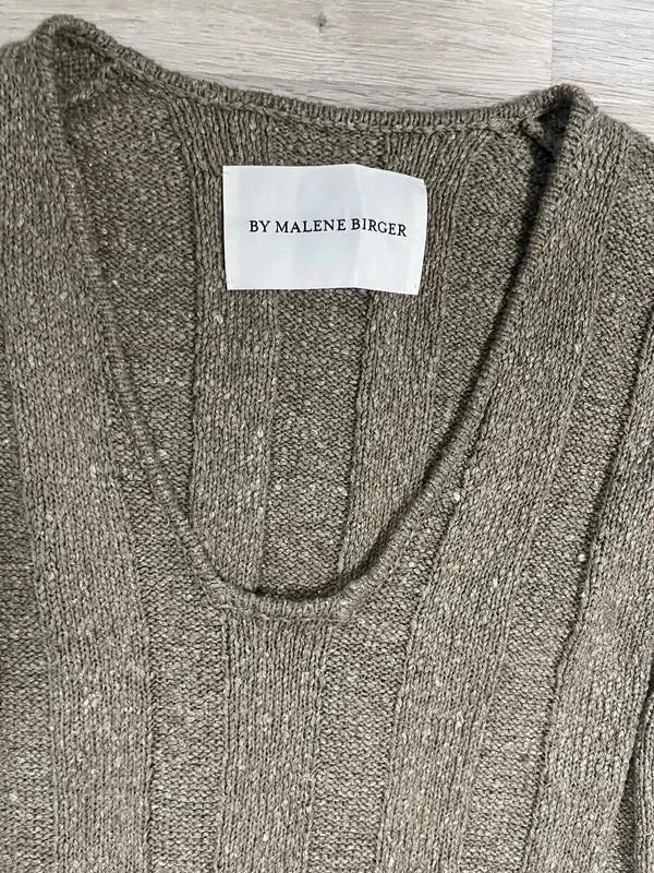 By Malene Birger Hayden beige cotton linen silk dress - view 4
