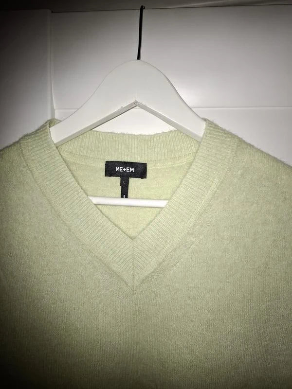 ME+EM light green alpaca sleeveless vest - view 2