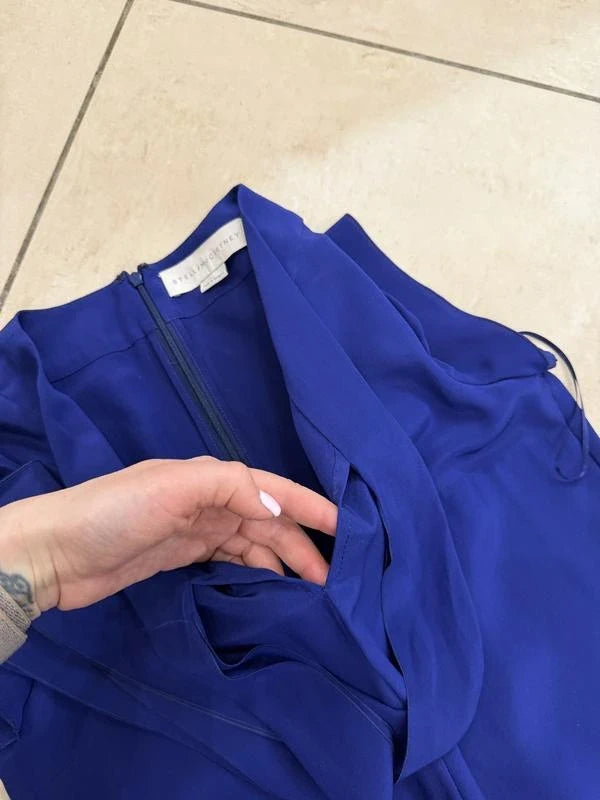 Stella McCartney blue silk jumpsuit - view 5