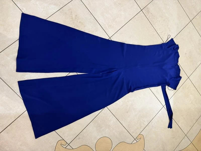 Stella McCartney blue silk jumpsuit - view 6