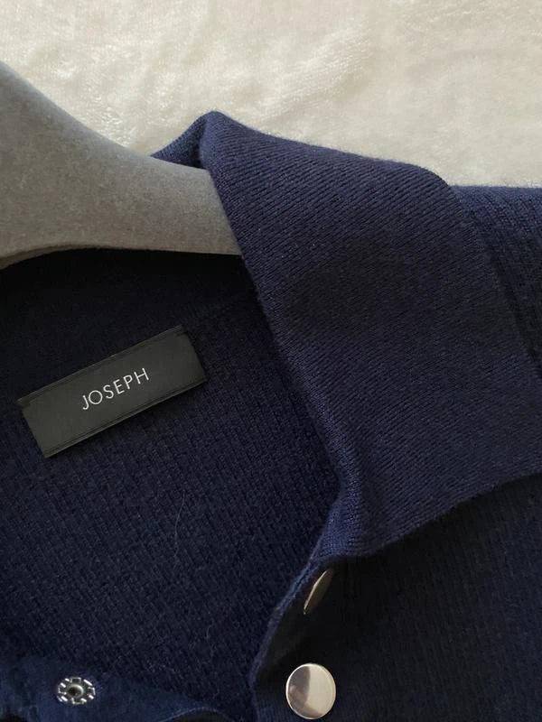 Joseph polo NL fine robs navy beige wool jumper - view 9
