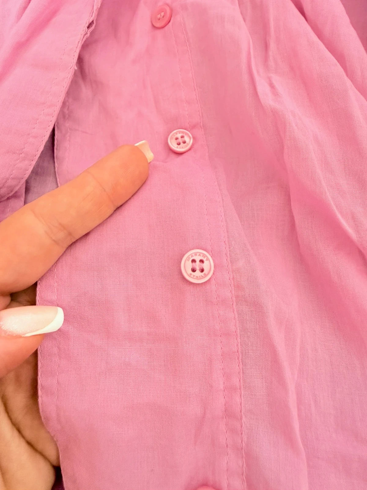 Isabel Marant pamias top pink cotton shirt - view 4