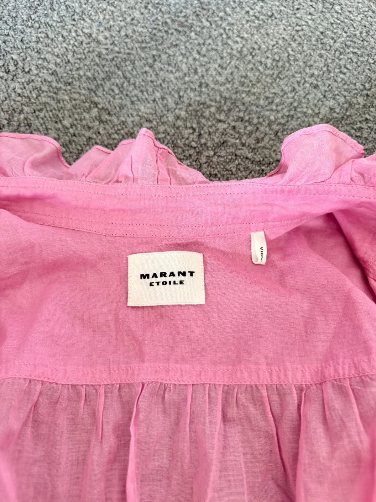 Isabel Marant pamias top pink cotton shirt - view 3