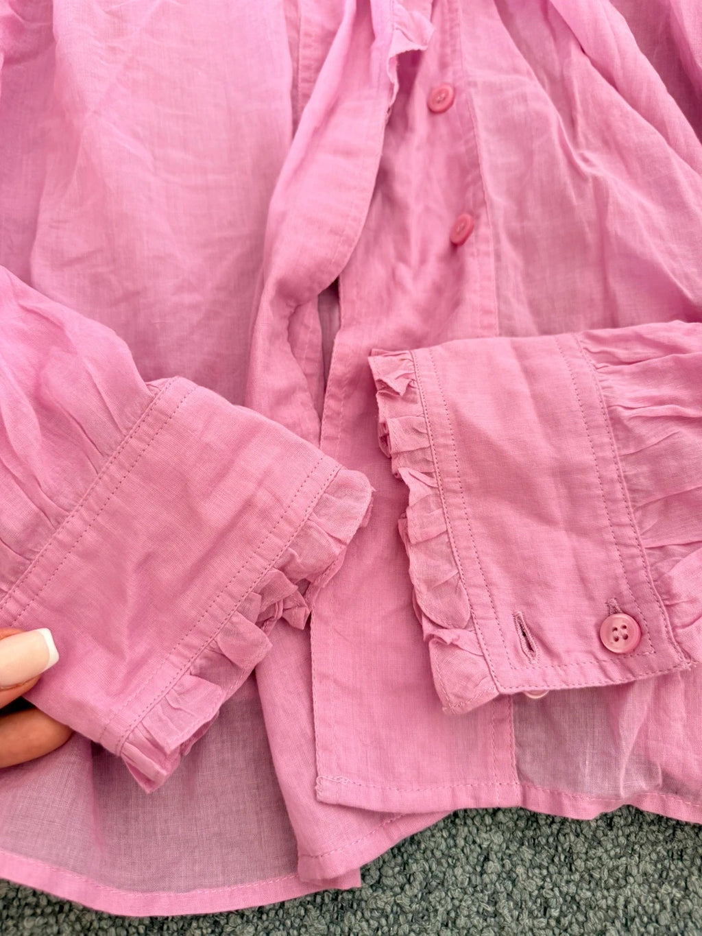 Isabel Marant pamias top pink cotton shirt - view 5