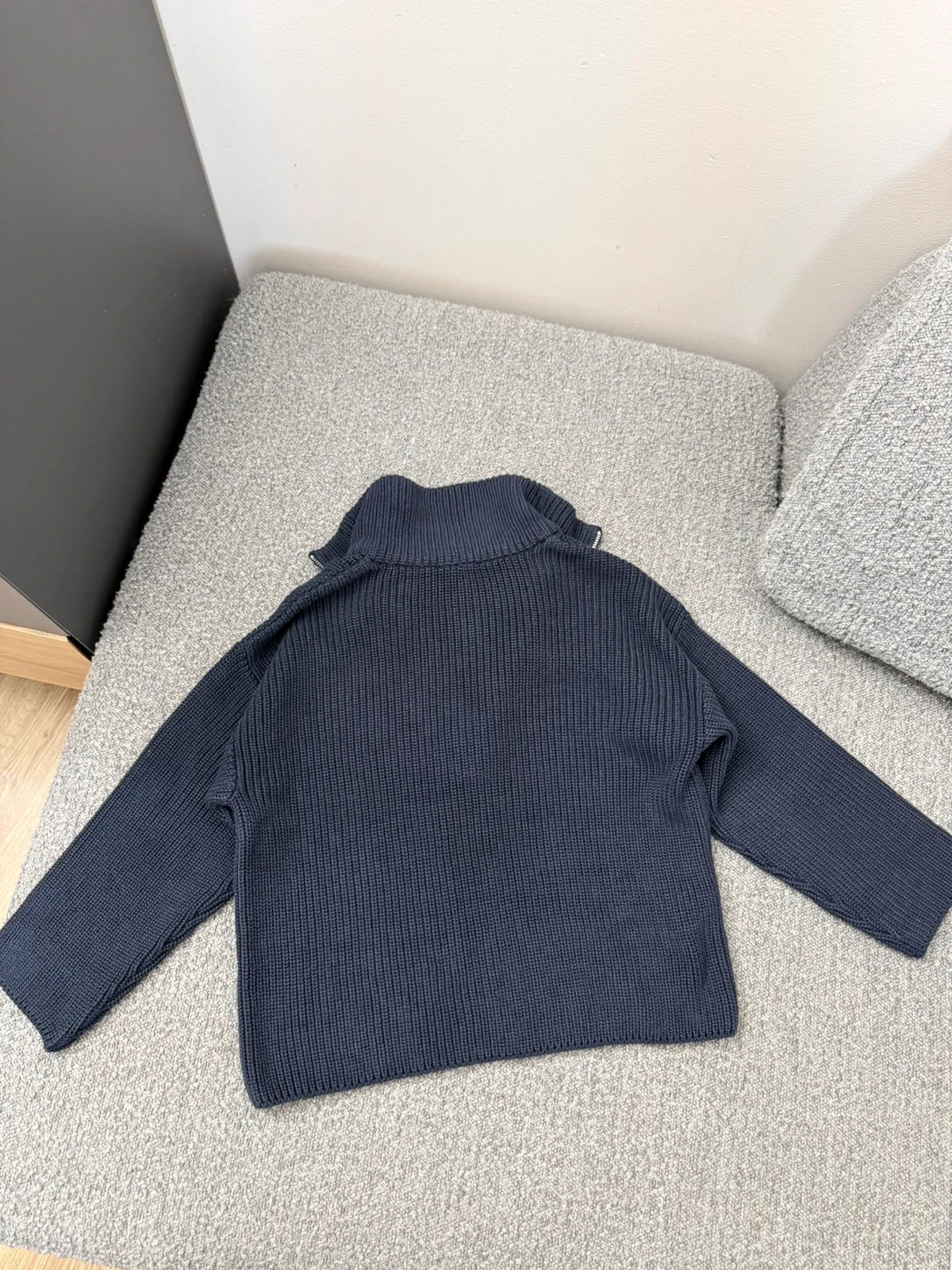 Mini Rodini navy blue cotton jumper sweater - view 10
