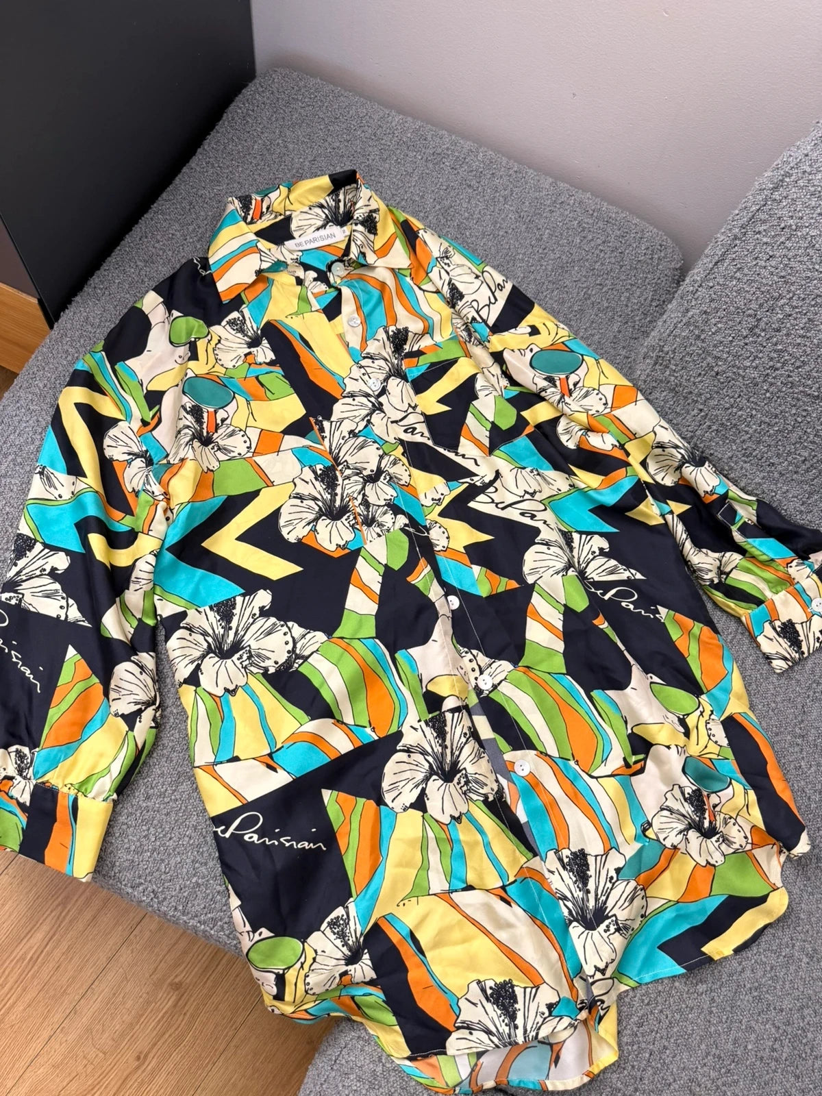 Be Parisian Bliss silk long shirt