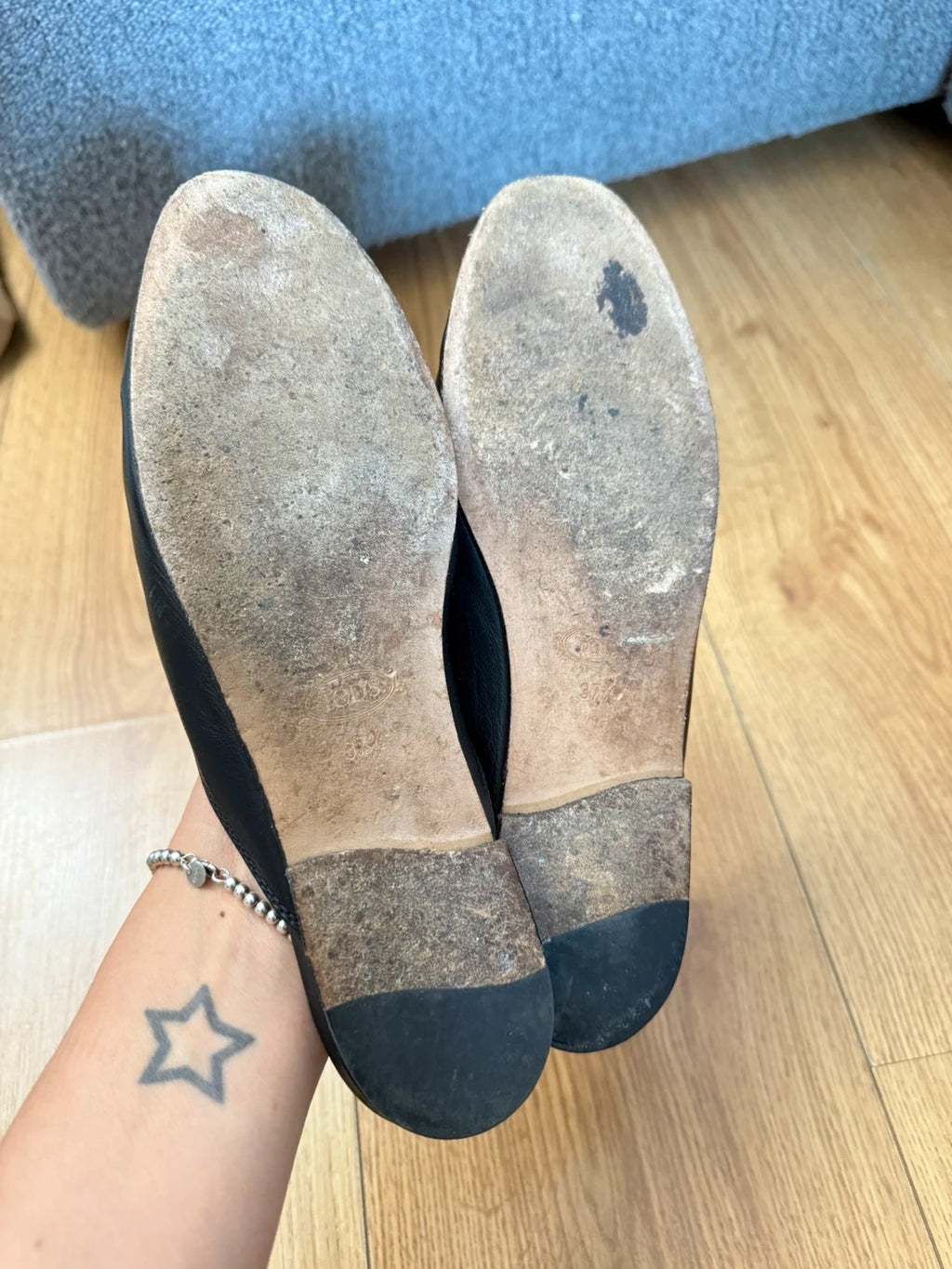 Tod's double T black leather mules - view 6