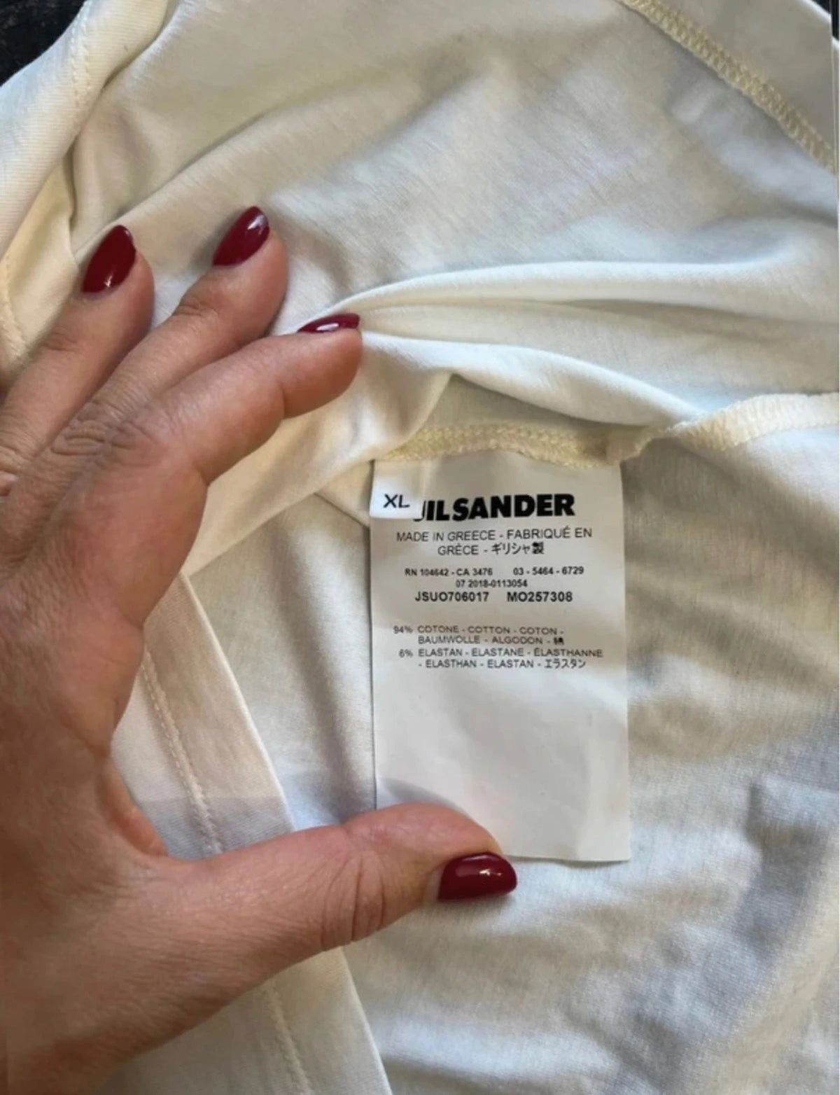 Jil Sander white cotton turtleneck top - view 4