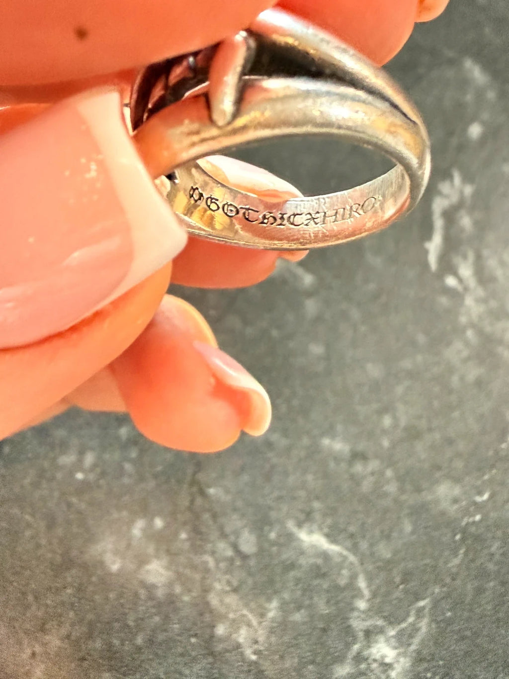 Yohji Yamamoto Vampire Fang silver ring - view 3