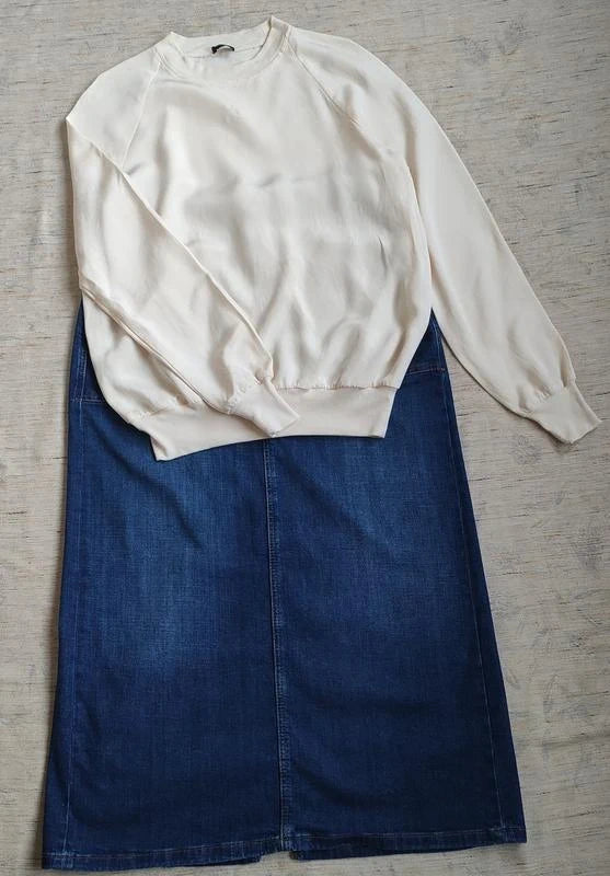 Joseph white silk sweat-shirt longsleeve
