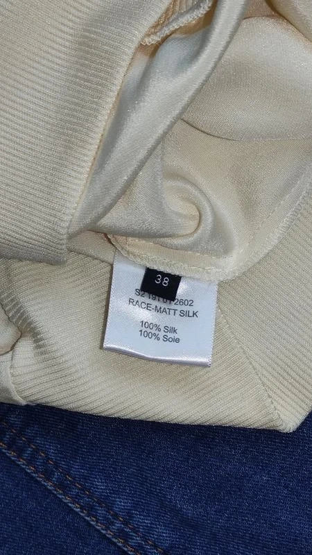 Joseph white silk sweat-shirt longsleeve - view 5