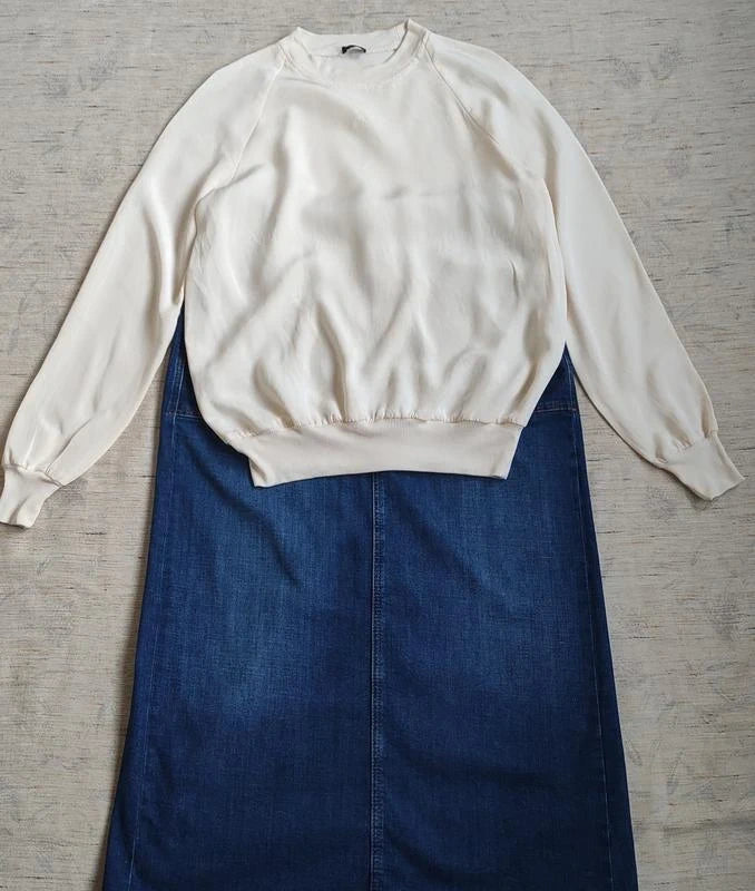 Joseph white silk sweat-shirt longsleeve - view 2