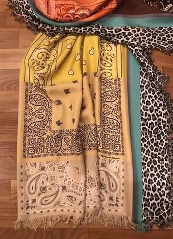 Pierre-Louis Mascia silk scarf paisley leopard print - view 3