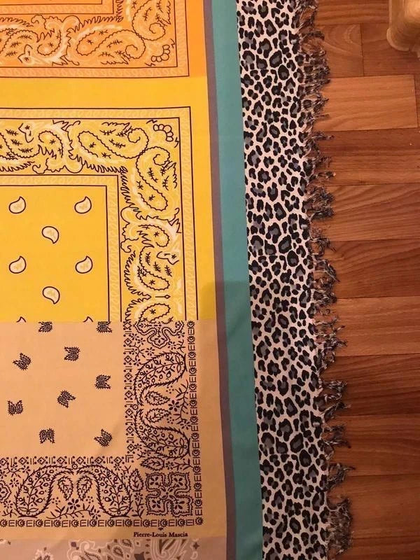 Pierre-Louis Mascia silk scarf paisley leopard print - view 4