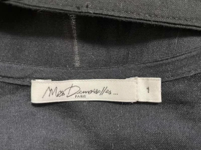 Mes Demoiselles black cotton silk kimono belted cardigan - view 5