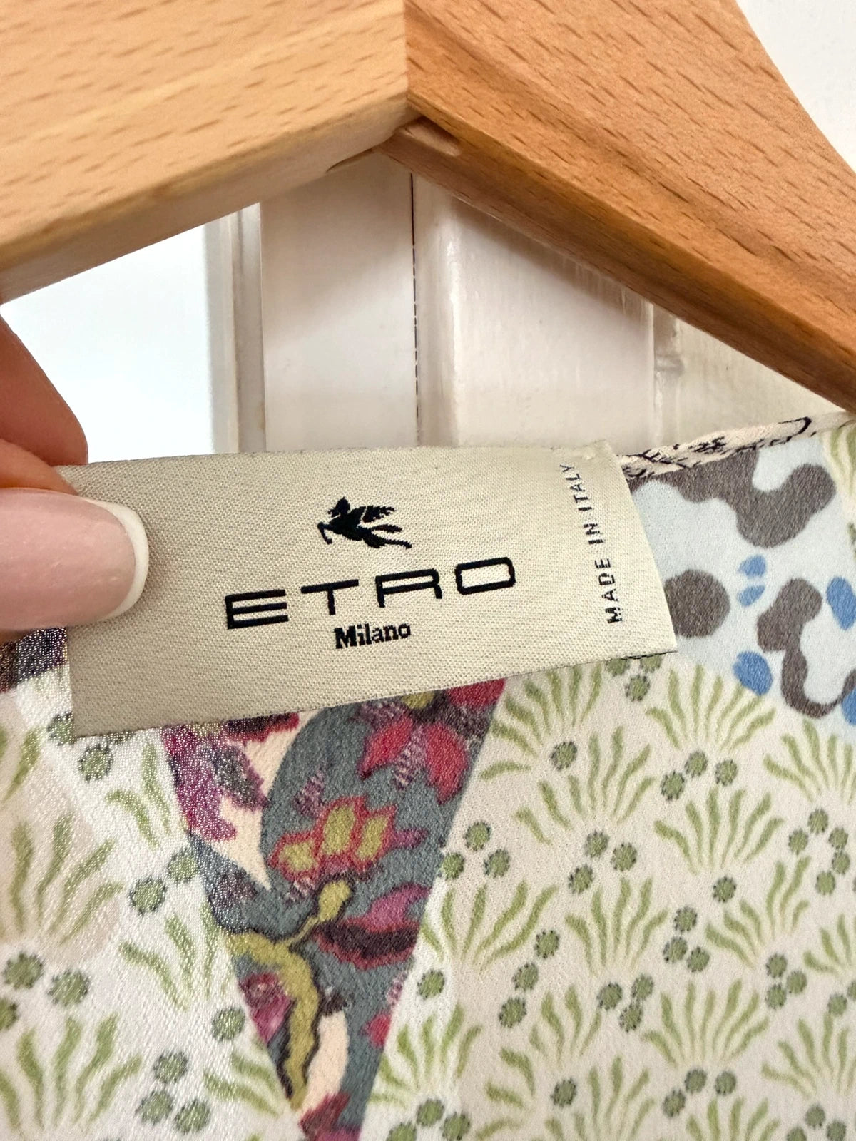 Etro viscose long wrap dress - view 2