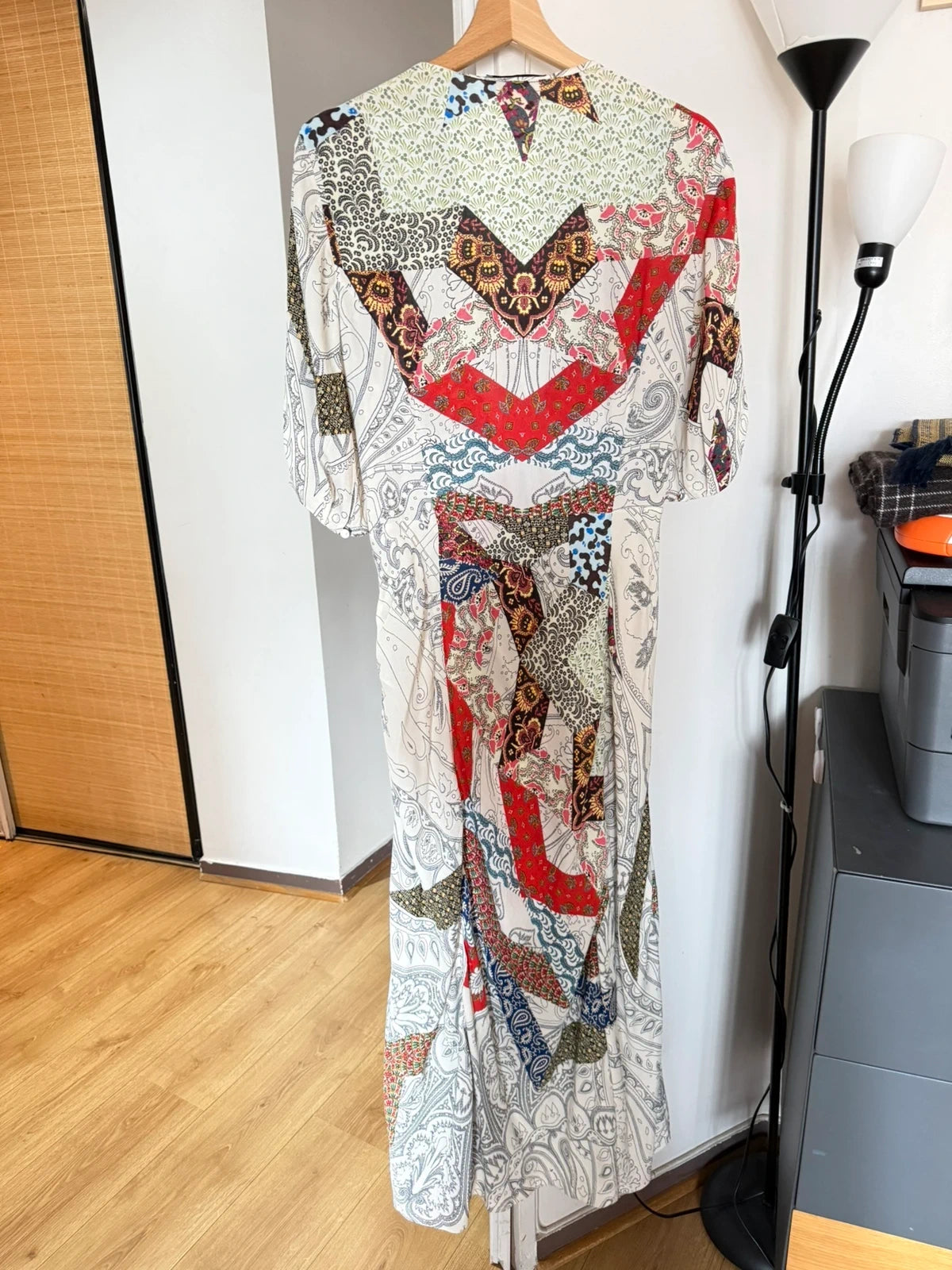 Etro viscose long wrap dress - view 7