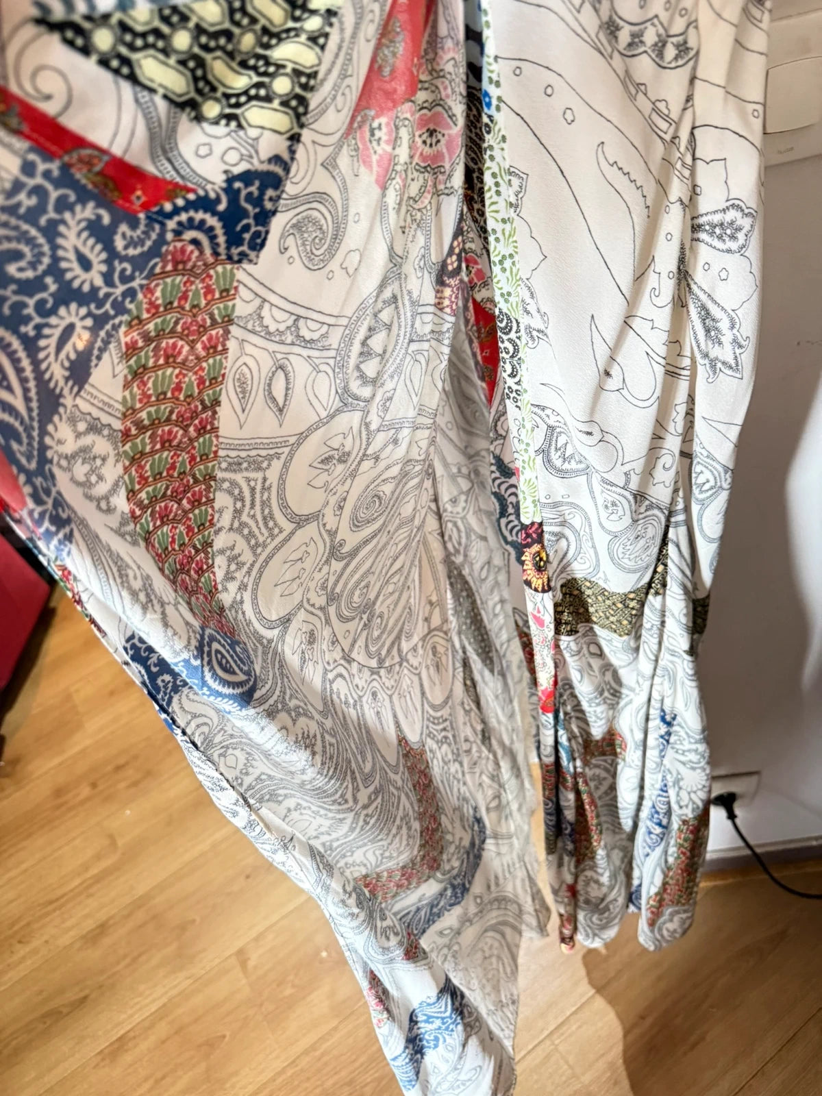 Etro viscose long wrap dress - view 6