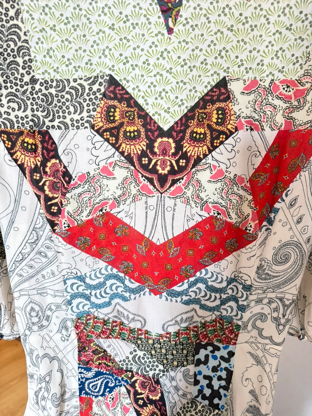 Etro viscose long wrap dress - view 8
