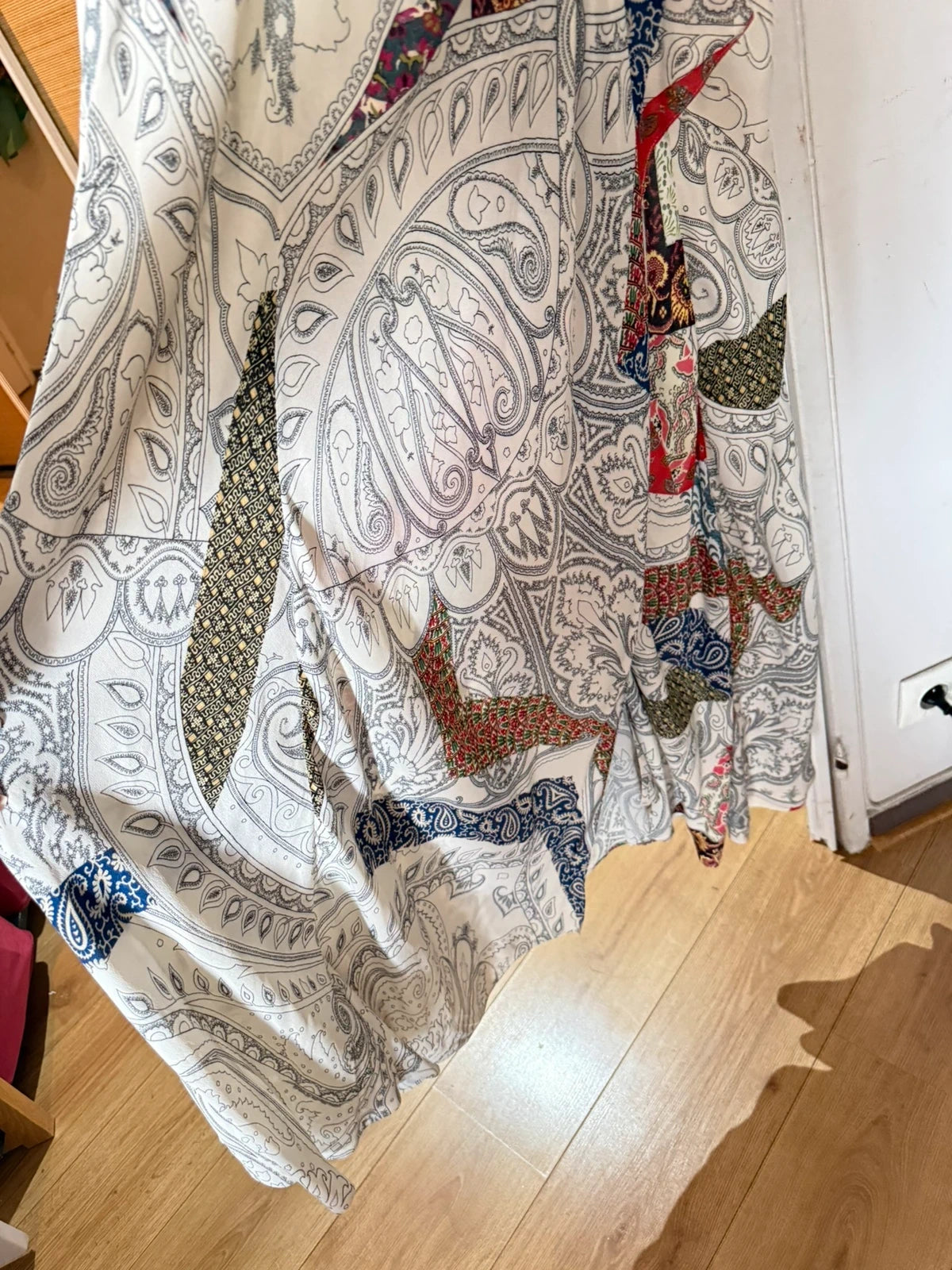 Etro viscose long wrap dress - view 5