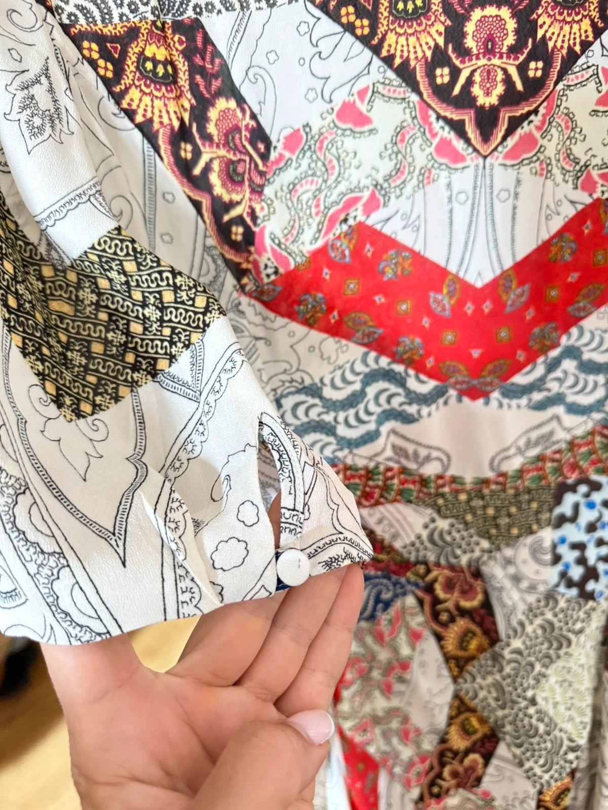 Etro viscose long wrap dress - view 9