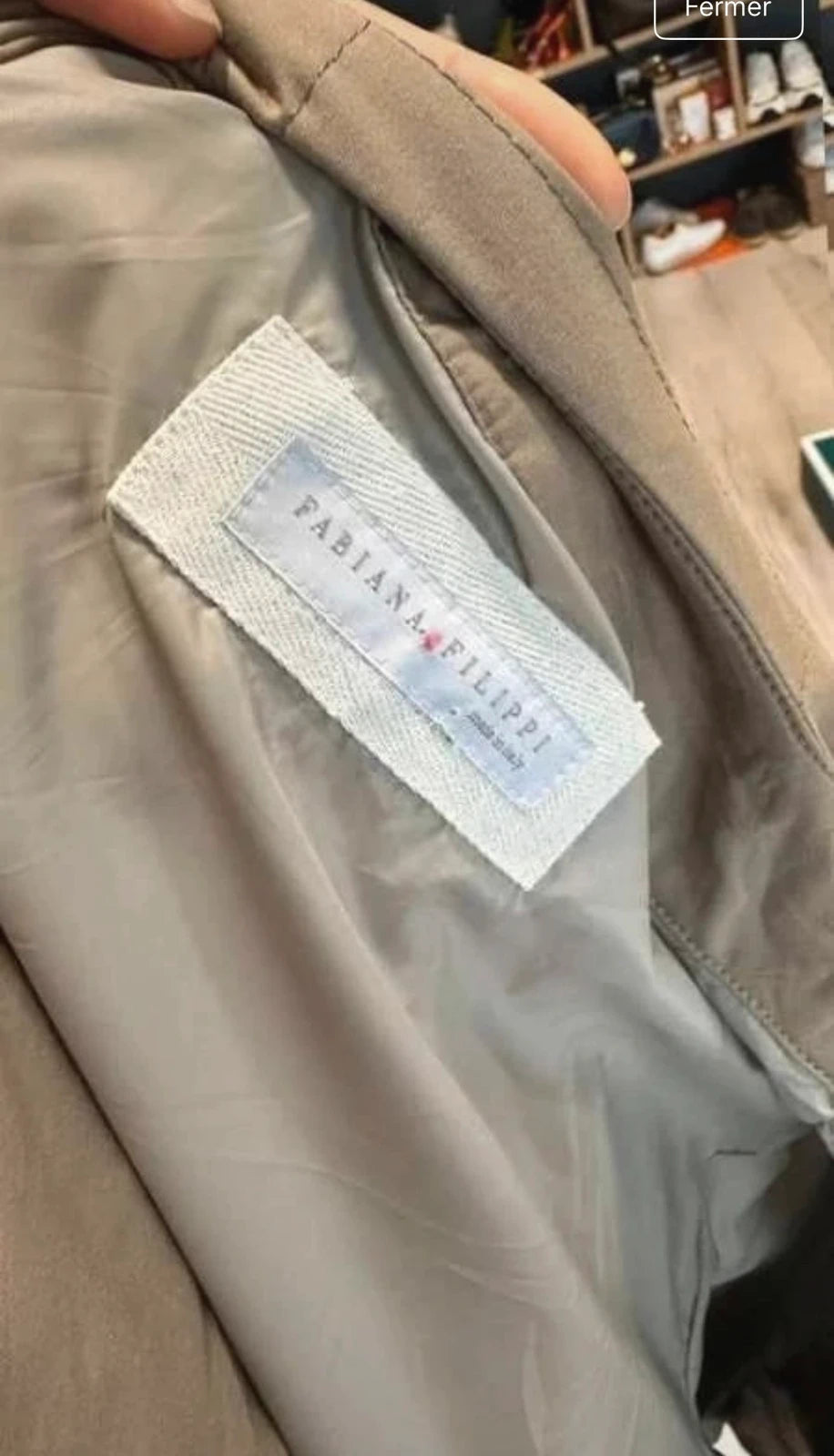 Fabiana Filippi khaki light padded jacket - view 6