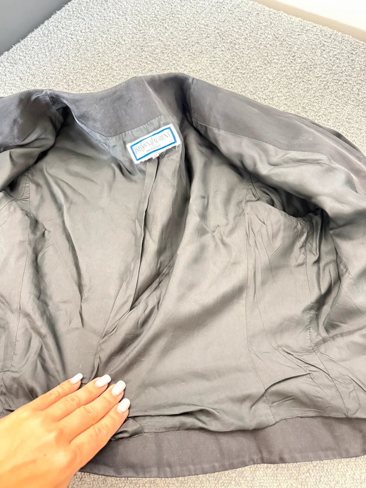 Yves Saint Laurent variation black vintage jacket - view 6