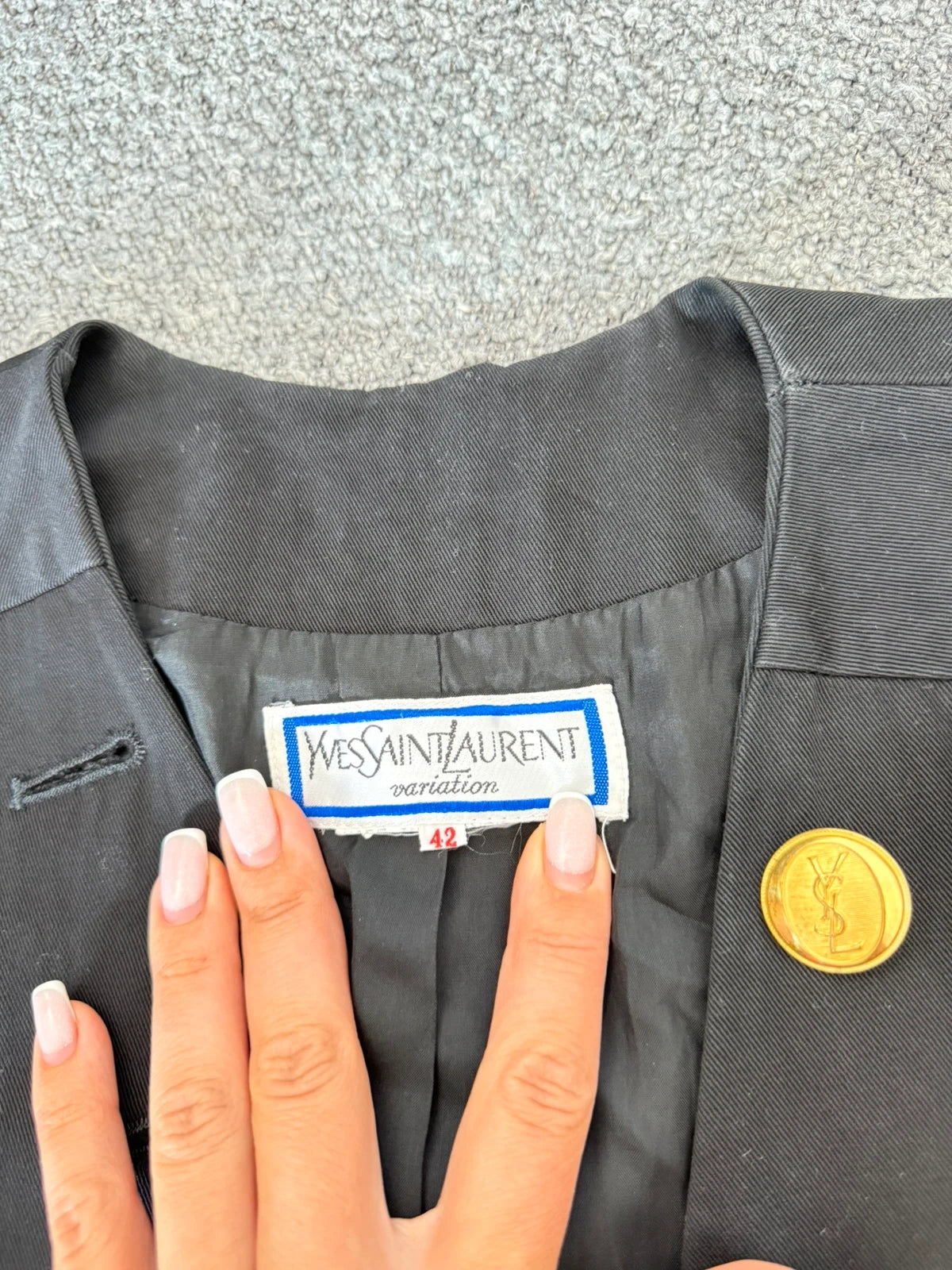 Yves Saint Laurent variation black vintage jacket - view 4