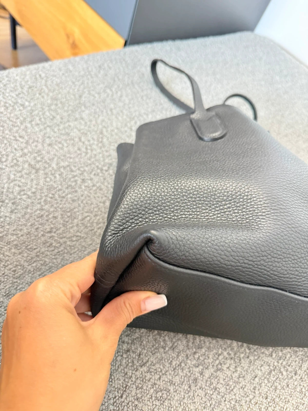 Longchamp roseau black leather soft bag - view 7