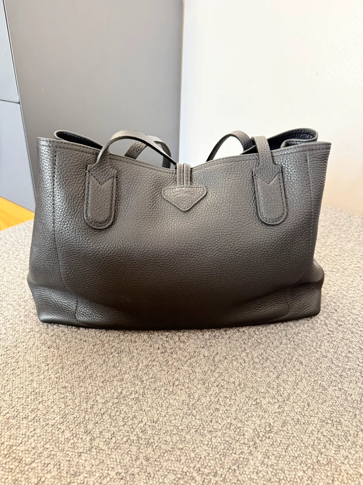 Longchamp roseau black leather soft bag - view 3