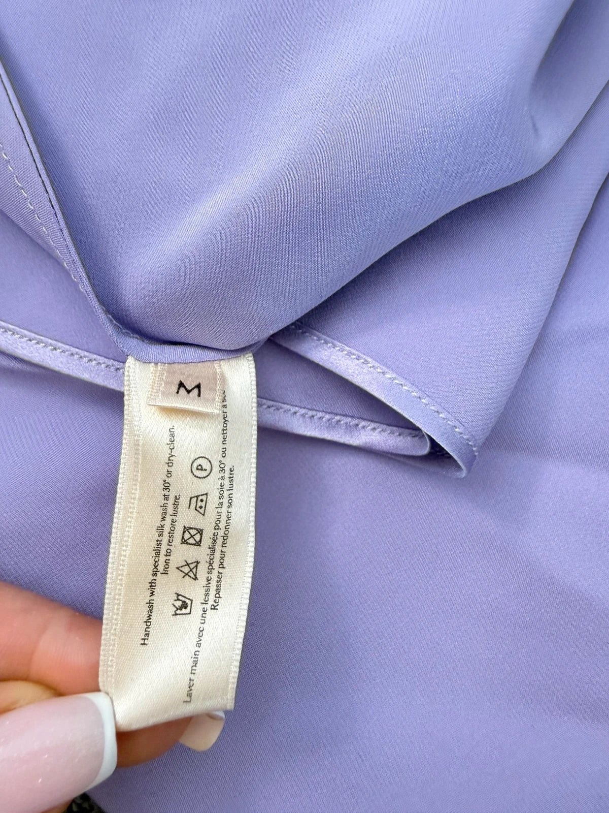 Olivia von Halle lilac silk dress - view 9