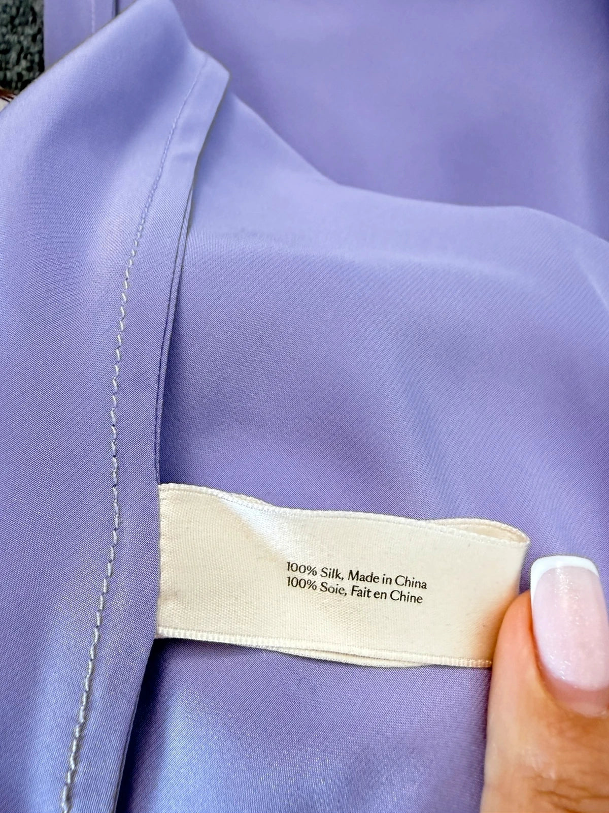 Olivia von Halle lilac silk dress - view 8