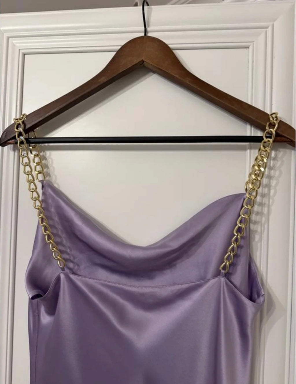 Olivia von Halle lilac silk dress - view 3