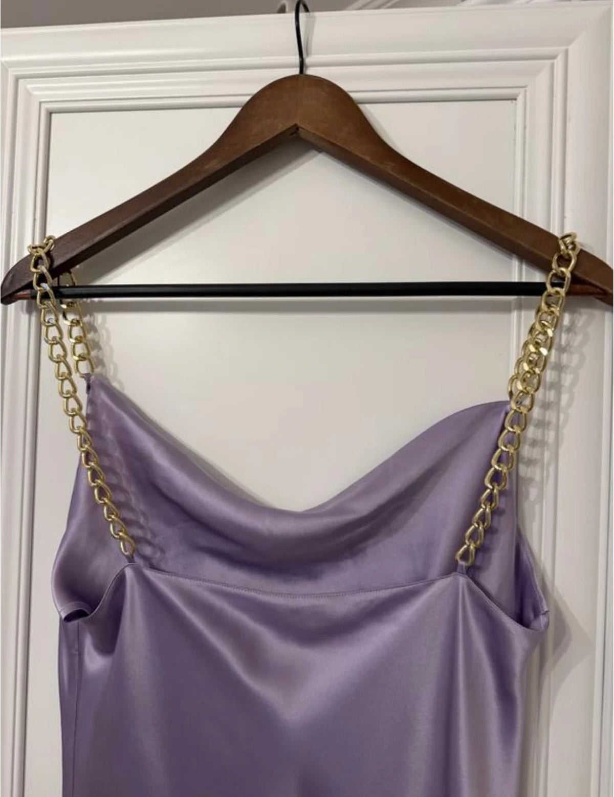Olivia von Halle lilac silk dress - view 3
