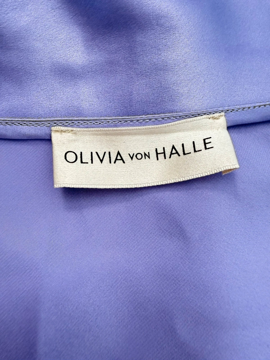 Olivia von Halle lilac silk dress - view 6