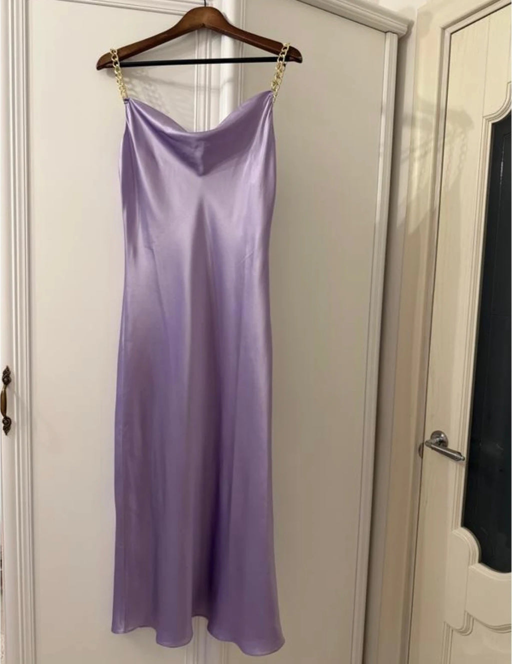 Olivia von Halle lilac silk dress - view 5