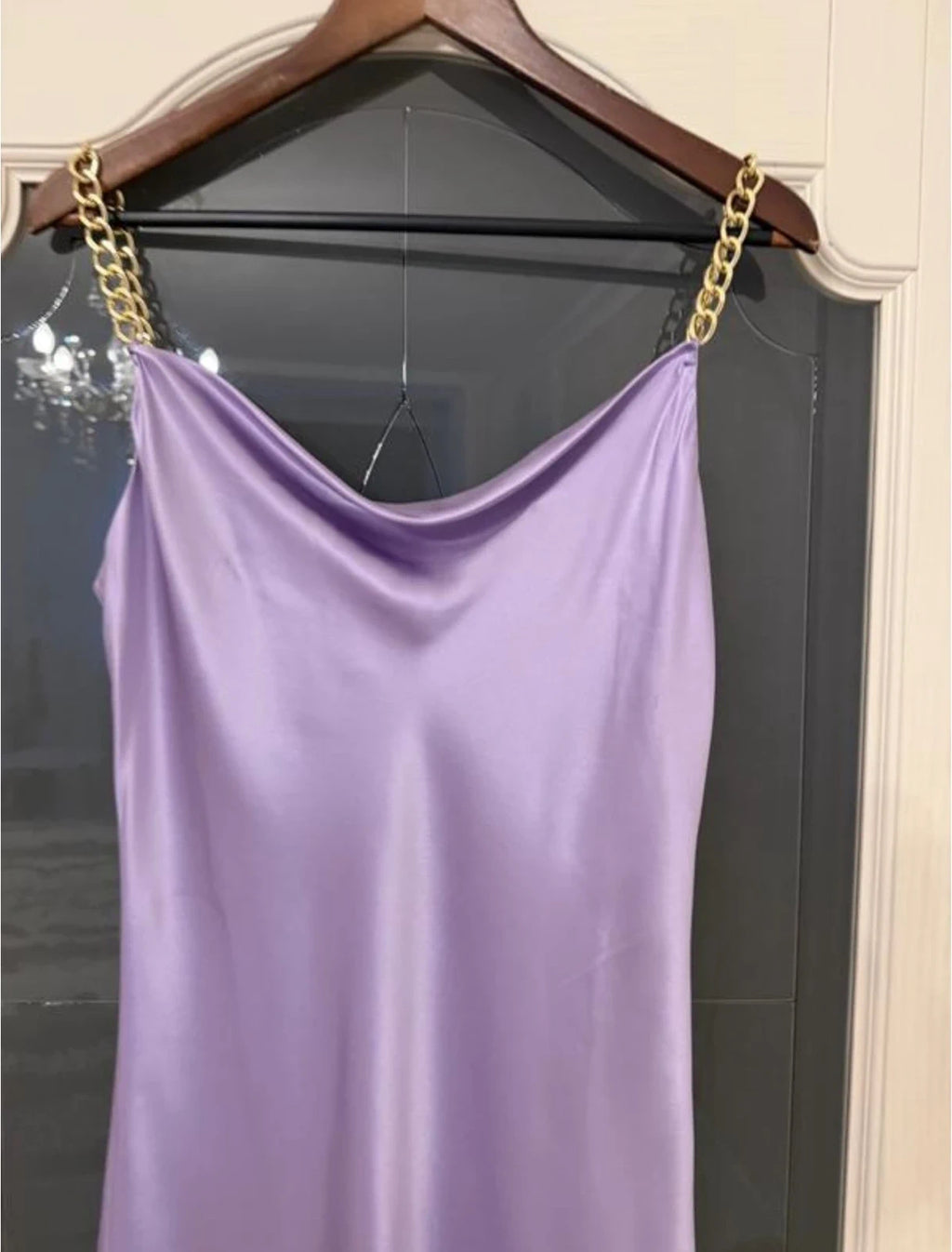 Olivia von Halle lilac silk dress - view 4