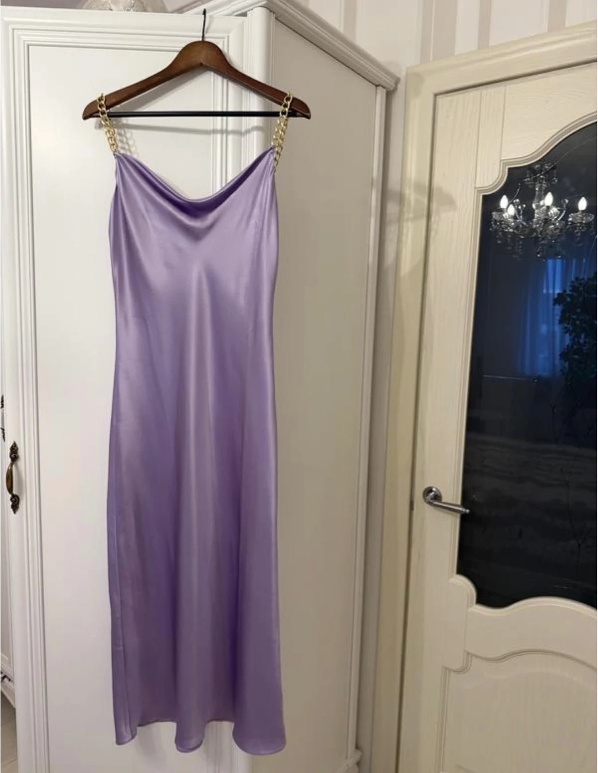 Olivia von Halle lilac silk dress