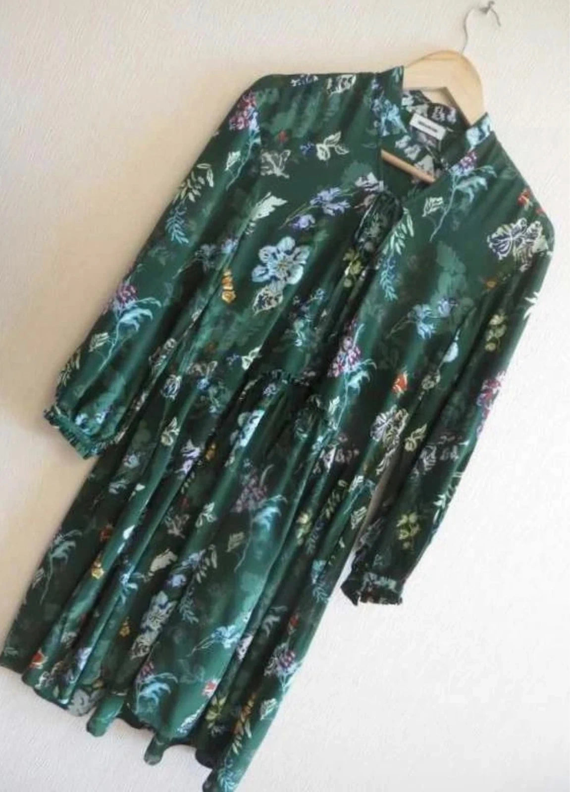 Zadig & Voltaire green silk dress
